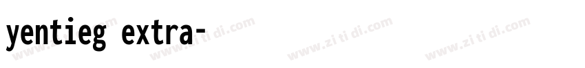 yentieg extra字体转换